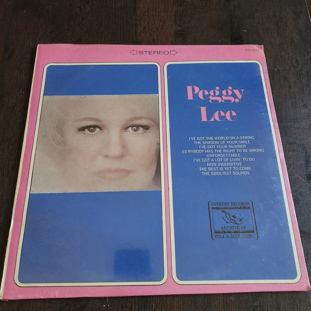 Peggy Lee Vinyl Record Album‎ Everest Records Archive Folk Jazz Music